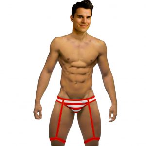 Tanga Ancha Lines Red lingerie